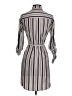 Express 100% Polyester Stripes Gray Casual Dress Size XS - photo 2