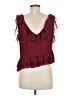WAYF 100% Polyester Burgundy Sleeveless Blouse Size M - photo 2
