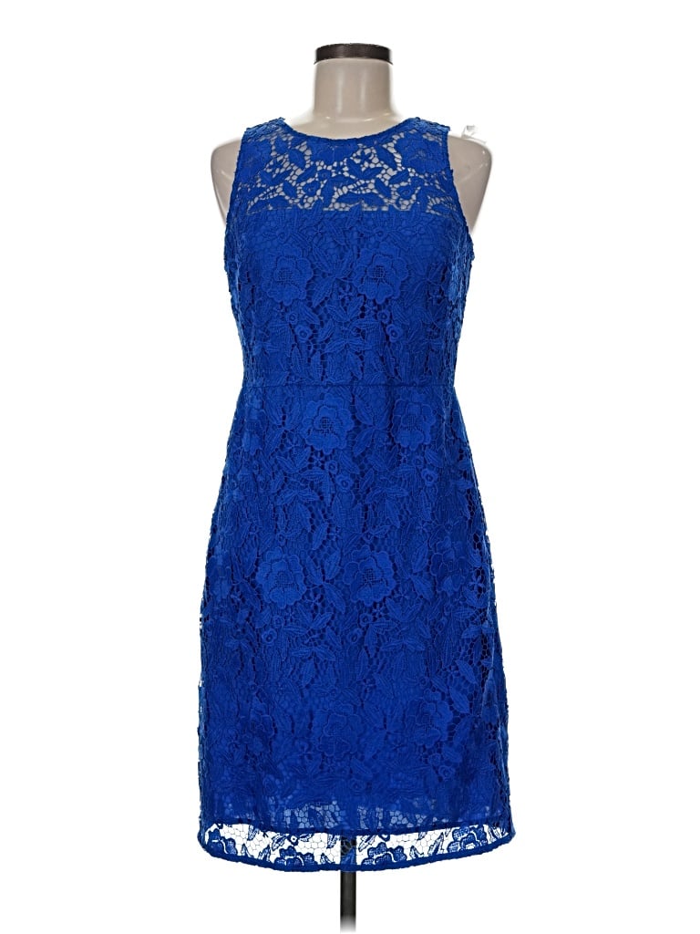 Pre-owned J.crew Collection Cocktail Dress In Blue