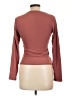 Qinsen Brown Long Sleeve Top Size L - photo 2