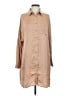Blue Blush 100% Polyester Tan 3/4 Sleeve Blouse Size S - photo 1