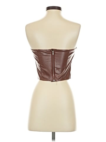 Shein Faux Leather Top (view 2)