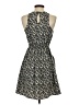 Francesca's 100% Polyester Graphic Black Cocktail Dress Size S - photo 2