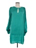 BCBGMAXAZRIA 100% Recycled Polyester Teal 3/4 Sleeve Blouse Size M - photo 1