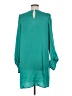 BCBGMAXAZRIA 100% Recycled Polyester Teal 3/4 Sleeve Blouse Size M - photo 2