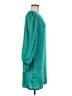BCBGMAXAZRIA 100% Recycled Polyester Teal 3/4 Sleeve Blouse Size M - photo 4