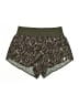 Fabletics 100% Polyester Floral Green Athletic Shorts Size L - photo 1