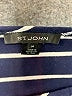 St. John Stripes Blue 3/4 Sleeve T-Shirt Size M - photo 7