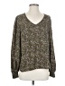 CAbi 100% Polyester Green Long Sleeve Blouse Size S - photo 1