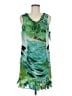 Vasna 100% Polyester Tropical Green Casual Dress Size M - photo 1