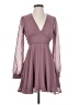 Windsor 100% Polyester Hearts Purple Casual Dress Size S - photo 1