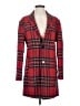Zara Plaid Red Coat Size XS - photo 1