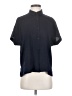 Uniqlo Solid Black Short Sleeve Blouse Size XS - photo 1