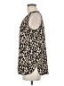 Halogen 100% Polyester Animal Print Tan Sleeveless Top Size M - photo 5