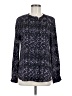 Ivanka Trump 100% Polyester Polka Dots Blue Long Sleeve Blouse Size M - photo 1