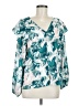 Nine West Teal Long Sleeve Blouse Size M - photo 1