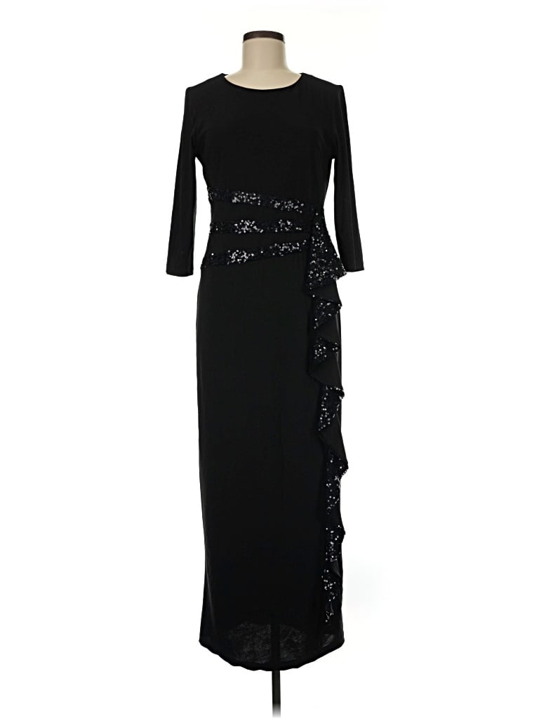 Pre-owned R & M Richards Cocktail Dress In Black