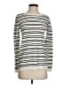Renee C. Stripes Silver Pullover Sweater Size S - photo 1