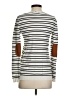 Renee C. Stripes Silver Pullover Sweater Size S - photo 2