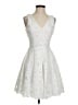 Aqua 100% Polyester White Cocktail Dress Size S - photo 1