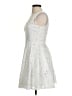 Aqua 100% Polyester White Cocktail Dress Size S - photo 5