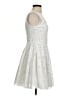 Aqua 100% Polyester White Cocktail Dress Size S - photo 4