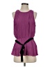 Ann Taylor 100% Polyester Purple Sleeveless Blouse Size 4 - photo 1