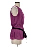 Ann Taylor 100% Polyester Purple Sleeveless Blouse Size 4 - photo 4