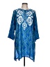 Boohoo Blue 3/4 Sleeve Blouse Size L (estimated) - photo 1
