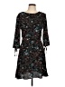 Bebop 100% Polyester Print Black Cocktail Dress Size L - photo 1