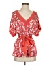 MM Couture 100% Polyester Red 3/4 Sleeve Blouse Size S - photo 1