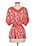 MM Couture 100% Polyester Red 3/4 Sleeve Blouse Size S - photo 2