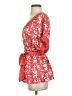 MM Couture 100% Polyester Red 3/4 Sleeve Blouse Size S - photo 5