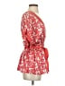 MM Couture 100% Polyester Red 3/4 Sleeve Blouse Size S - photo 4