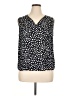 Les Serein 100% Polyester Polka Dots Black Sleeveless Blouse Size XL - photo 1
