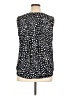 Les Serein 100% Polyester Polka Dots Black Sleeveless Blouse Size XL - photo 2
