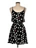 Max C 100% Polyester Hearts Black Casual Dress Size M - photo 2