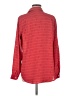 Ann Taylor LOFT 100% Polyester Houndstooth Red Long Sleeve Blouse Size M - photo 2