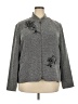 Coldwater Creek Graphic Gray Blazer Size 2X - photo 1