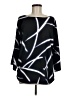 Chico's 100% Polyester Black 3/4 Sleeve Blouse Size Med (1) - photo 1