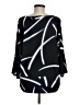 Chico's 100% Polyester Black 3/4 Sleeve Blouse Size Med (1) - photo 2