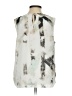 Calvin Klein 100% Polyester Ivory Sleeveless Blouse Size S - photo 2