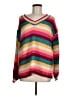 Jodifl Stripes Orange Pullover Sweater Size M - photo 1
