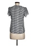 DKNY 100% Polyester Silver Short Sleeve Blouse Size 6 (estimated) - photo 2