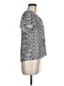 DKNY 100% Polyester Silver Short Sleeve Blouse Size 6 (estimated) - photo 4