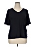 Liz Claiborne Black Short Sleeve Top Size XL - photo 1