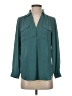 Ann Taylor 100% Polyester Teal Long Sleeve Blouse Size XS - photo 1