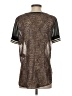 Maison Scotch 100% Polyester Metallic Brown Short Sleeve Top Size Sm (1) - photo 2