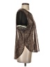 Maison Scotch 100% Polyester Metallic Brown Short Sleeve Top Size Sm (1) - photo 4