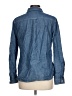 J. McLaughlin 100% Cotton Blue Long Sleeve Button-Down Shirt Size L - photo 2